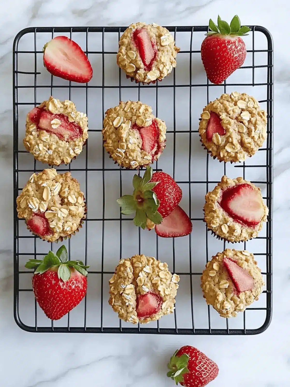 Irresistible Strawberry Rhubarb Baked Oatmeal Muffins You ll Love 4 Strawberry Rhubarb Baked Oatmeal Muffins
