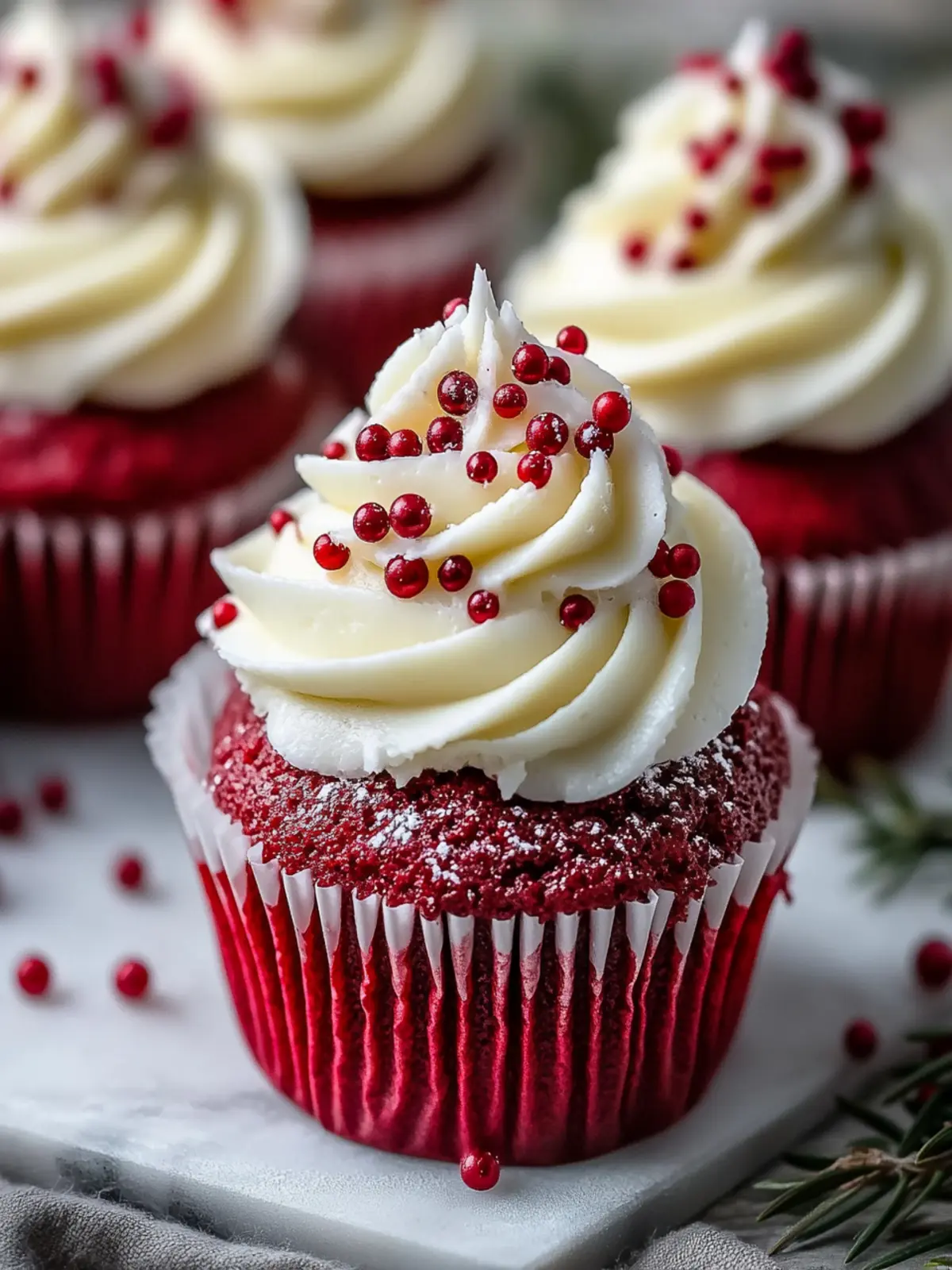 Irresistible Festive Red Velvet Cupcakes for Memorable Moments 4 Irresistible Festive Red Velvet Cupcakes