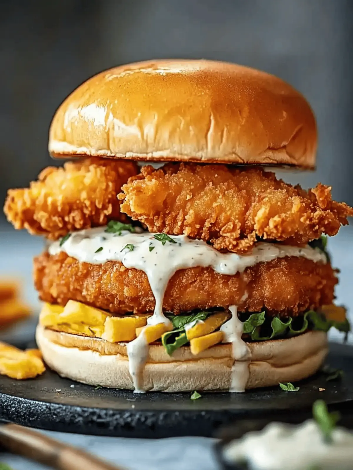 Homemade Baked Filet-O-Fish Burger with Crispy Fish Fillets Recipe 4 Homemade Baked Filet-O-Fish Burger with Crispy Fish Fillets and Tartare Sauce Recipe