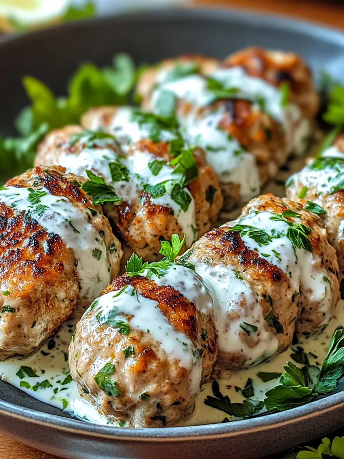 Savor Homemade Chicken Kofta with Garlic Yogurt Sauce Recipe 3 Chicken Kofta with Garlic Yogurt Sauce Recipe: A Must-Try!