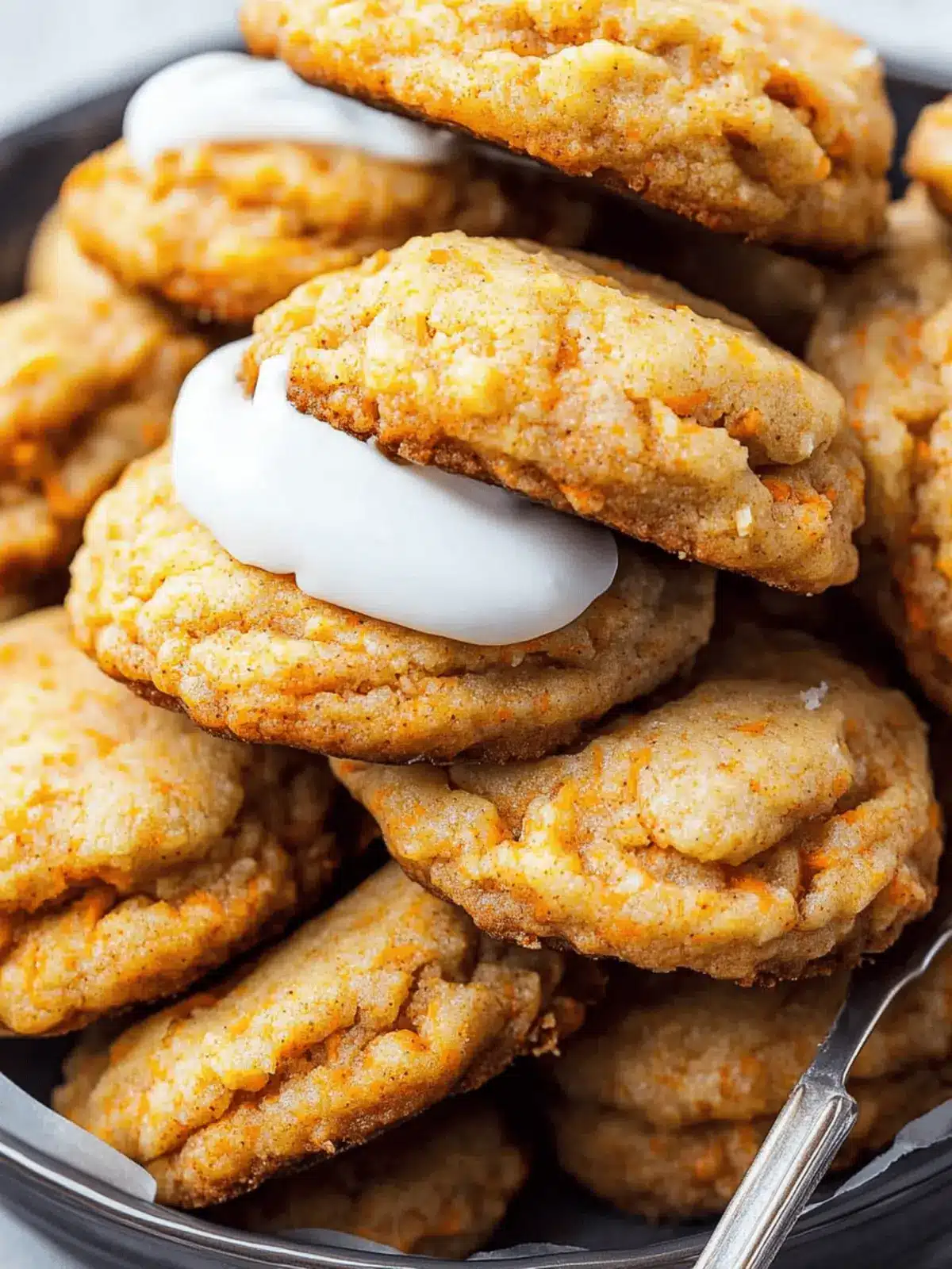 Irresistibly Soft Carrot Cake Cookies with Cream Cheese Frosting 2 Carrot Cake Cookies