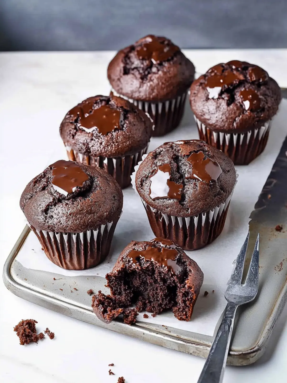 Decadent Sour Cream Double Chocolate Muffins You ll Love! 4 Sour Cream Double Chocolate Muffins