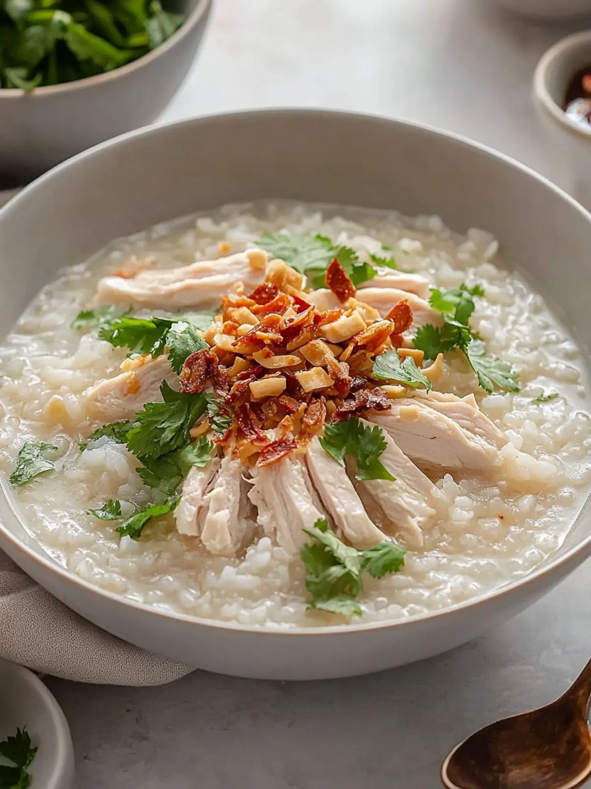 Savor Comfort with Chao Ga: Vietnamese Chicken Rice Porridge 4 Chao Ga (Vietnamese Chicken Rice Porridge)