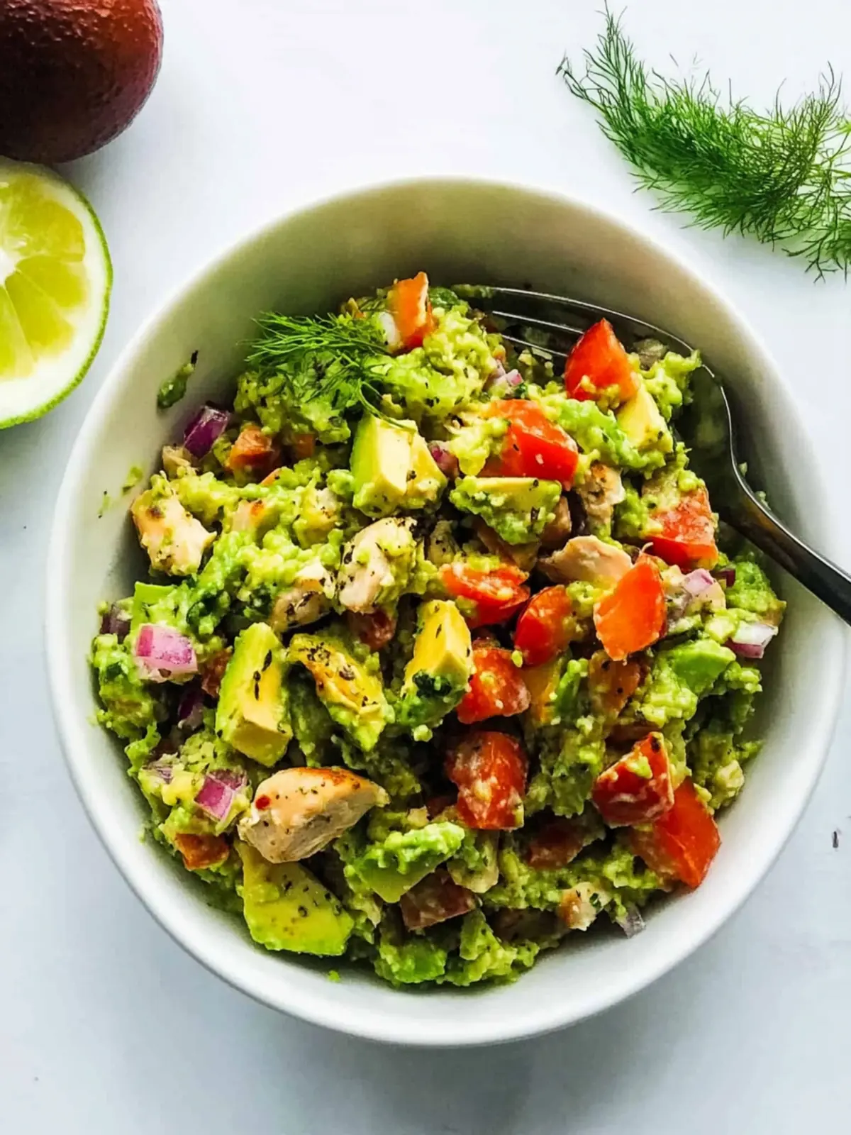 Healthy Chicken Salad With Avocado - Quick, Paleo Delight 3 Healthy Chicken Salad With Avocado (Paleo, Low Carb, Gluten Free)