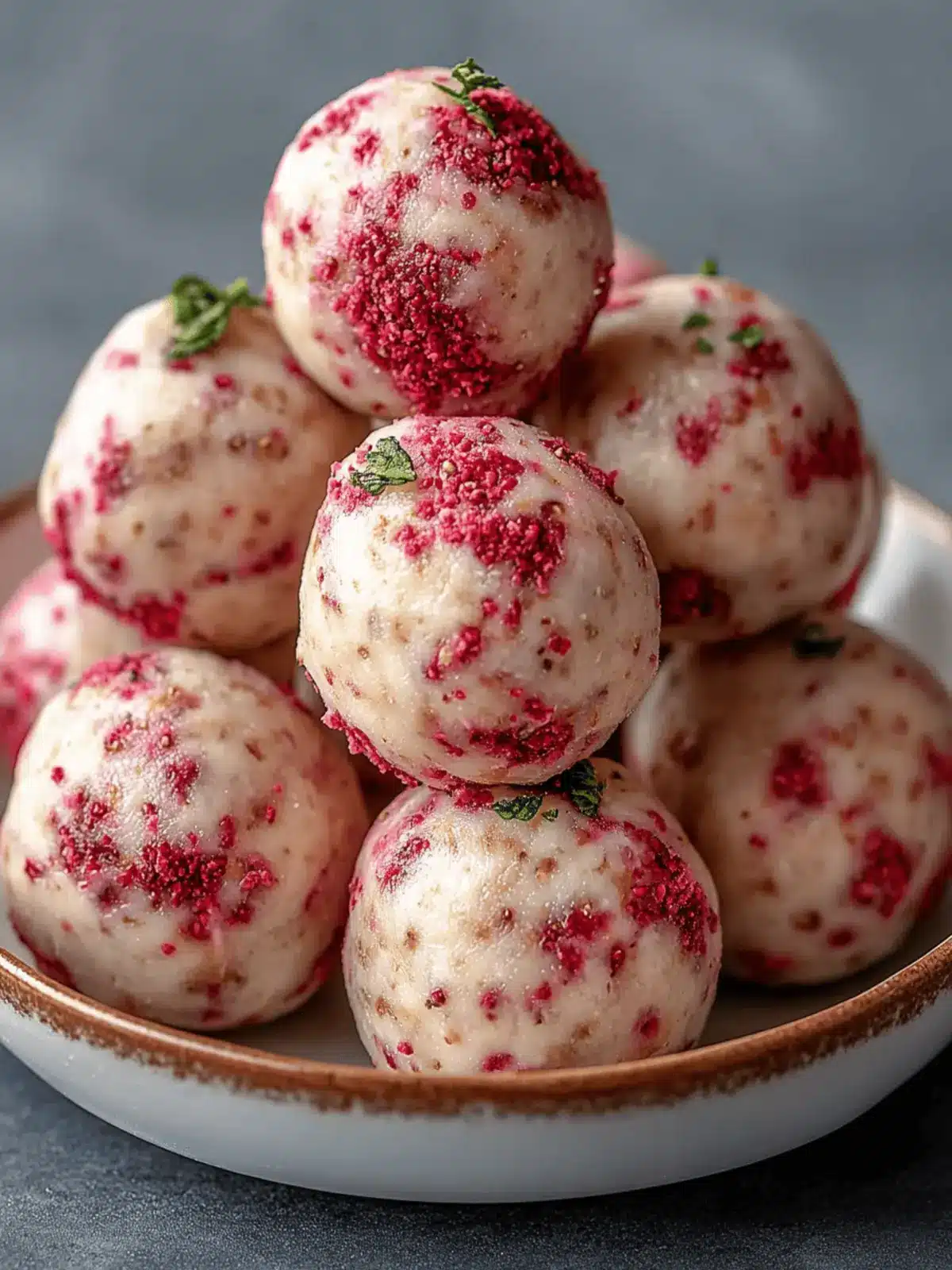 Strawberry Cheesecake Protein Balls: Your Quick No-Bake Delight 3 Strawberry Cheesecake Protein Balls: The Ultimate No-Bake Recipe