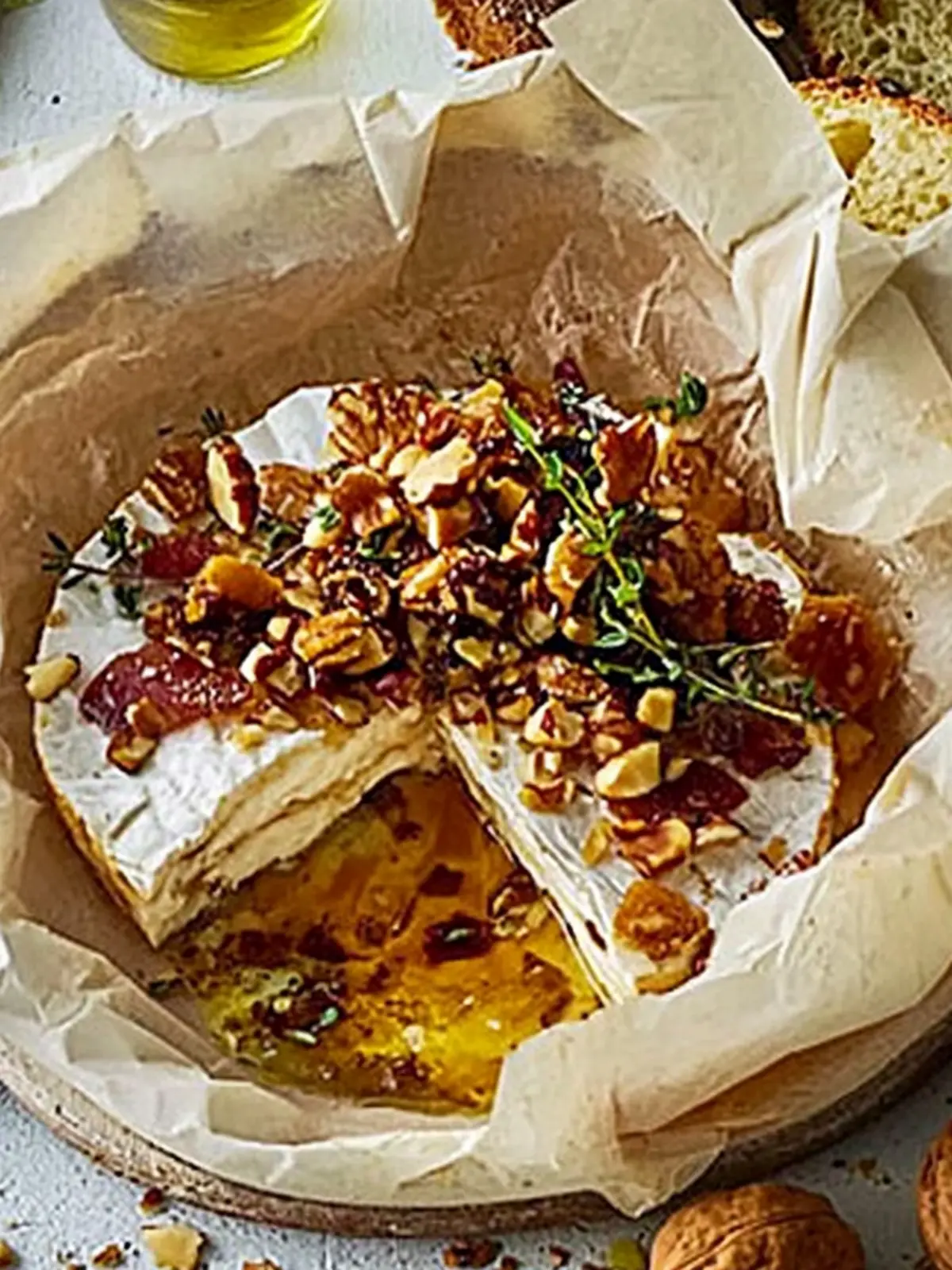 Savory Whisky & Nut Baked Camembert for Cozy Gatherings 4 Whisky & nut baked camembert