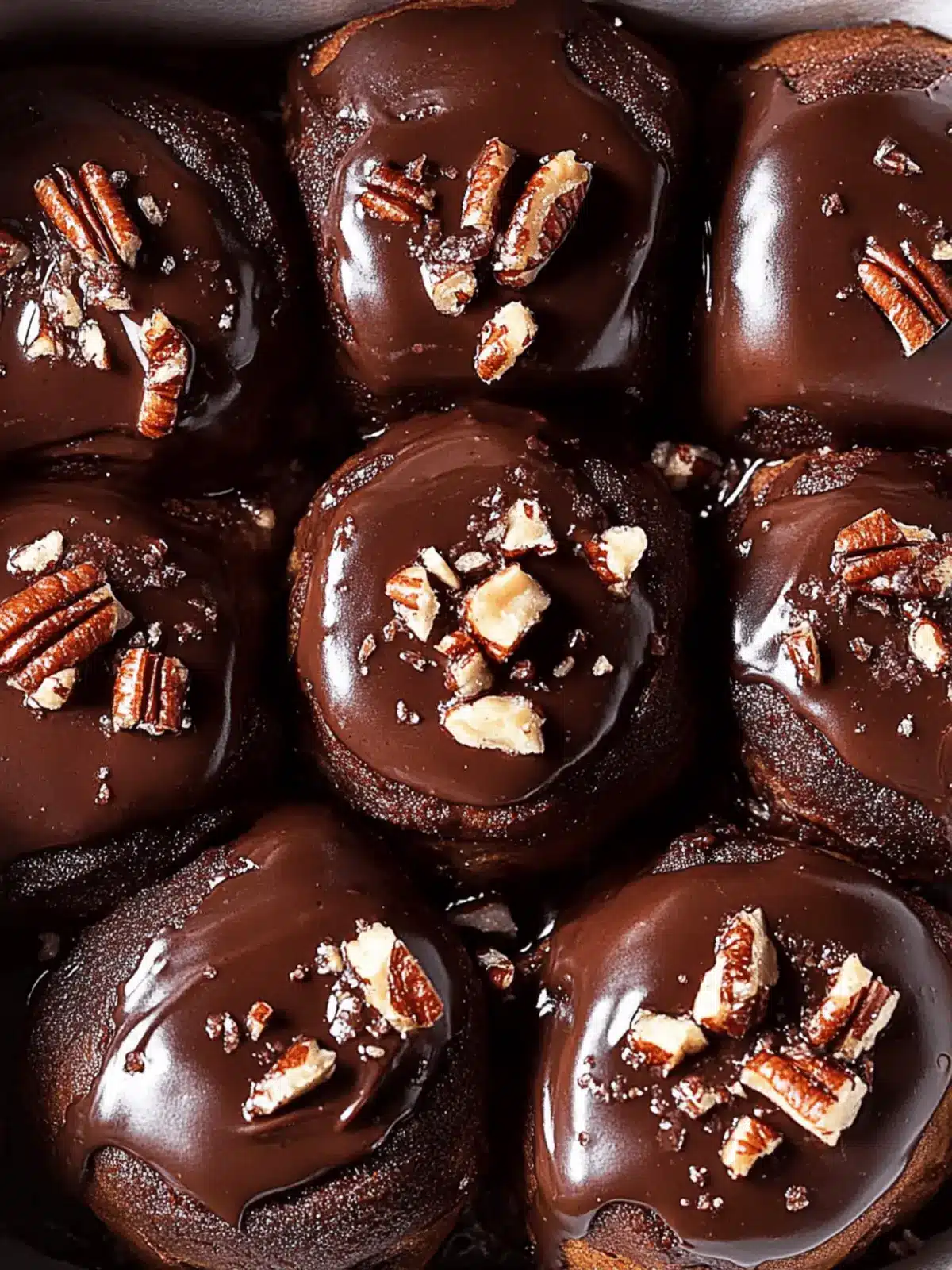 Decadent Chocolate Pecan Cinnamon Rolls for Your Sweet Cravings 3 Chocolate Pecan Cinnamon Rolls