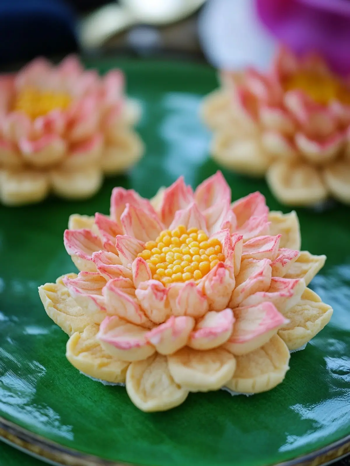 Lotus Flower Cookies Inspired by Percy Jackson: A Magical Treat 2 Lotus Flower Cookies Inspired by Percy Jackson