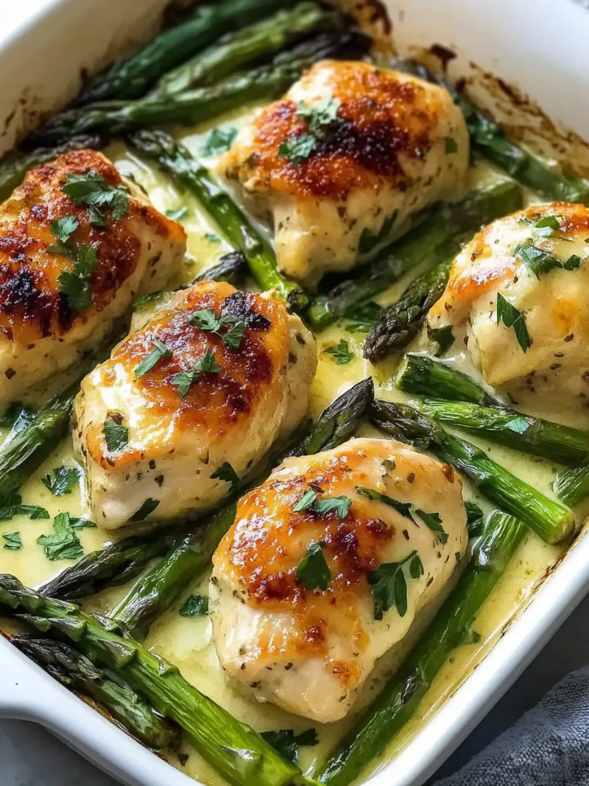 Creamy Baked Chicken and Asparagus That Will Wow Your Family 3 Creamy Baked Chicken and Asparagus