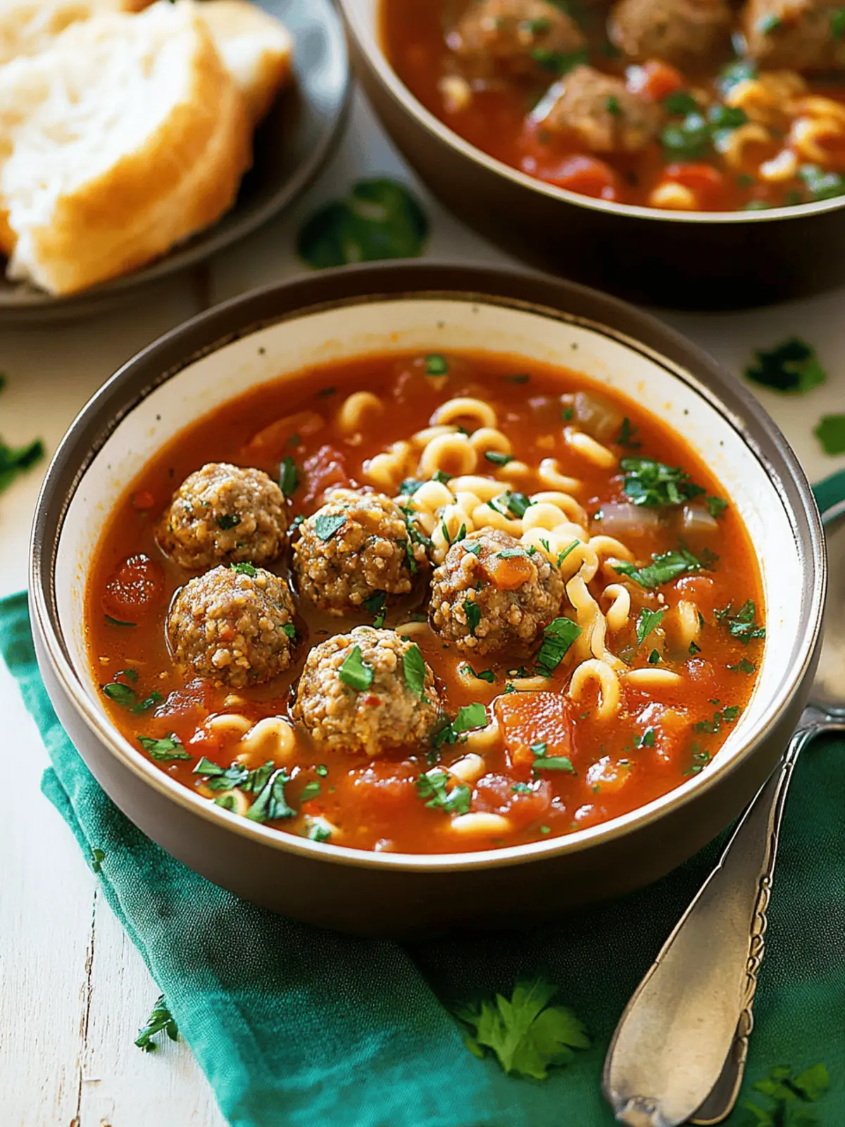 Hearty Meatball Soup: Comfort in Every Delicious Spoonful 3 Meatball Soup