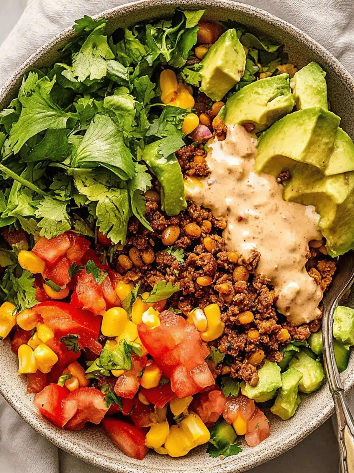 Delicious Vegan Burrito Bowl with Spiced Lentil Taco Meat Fast 3 Vegan Burrito Bowl with Spiced Lentil Taco Meat