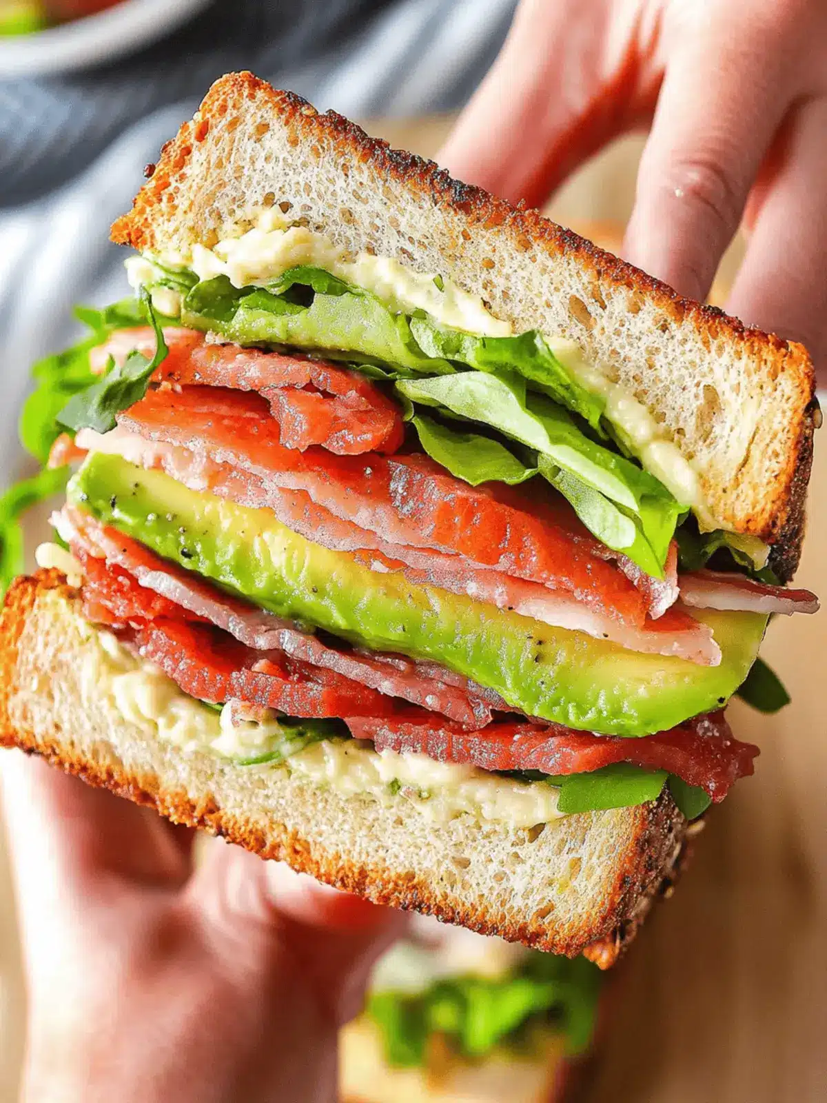 Elevate Your Lunch: Spicy Avocado BLT Sandwich Delight 3 Avocado BLT Sandwich