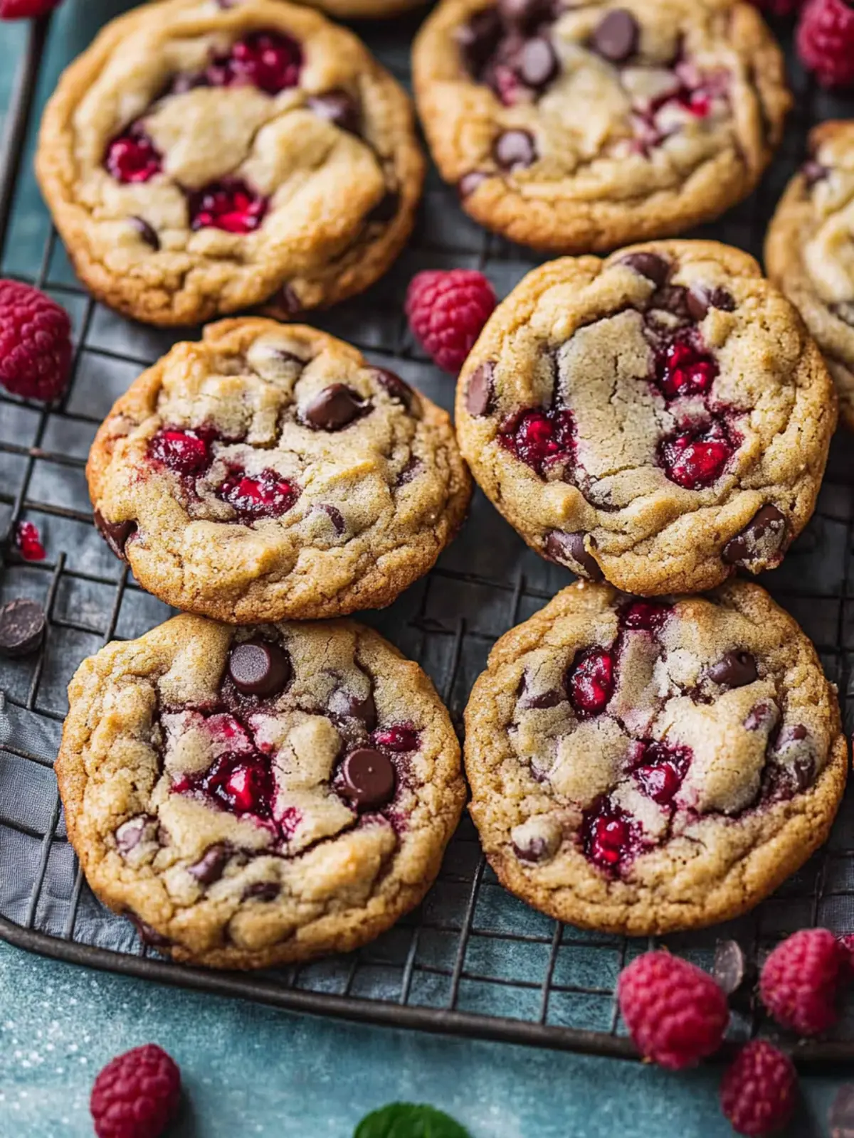 Irresistible Raspberry Chocolate Chip Cookies in 30 Minutes 3 Raspberry Chocolate Chip Cookies