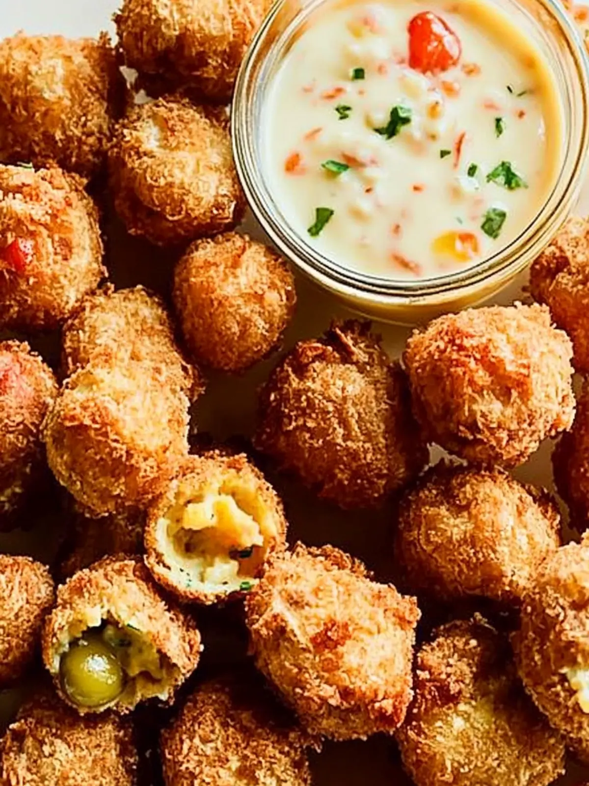 Pimento Cheese Fried Olives: Irresistibly Crispy Bites 2 Pimento Cheese Fried Olives