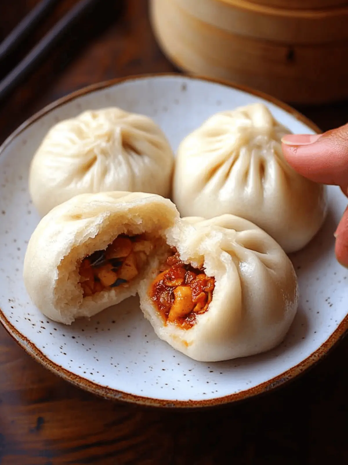 Delicious Steamed Buns (Baozi) with Creative Fillings 4 Steamed Buns (Baozi)