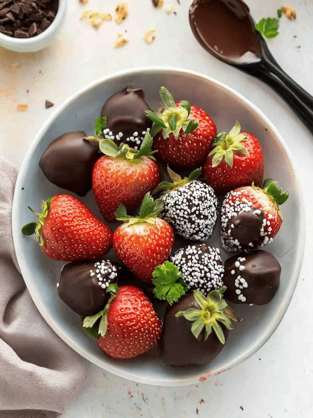 Chocolate Covered Strawberries: Easy 3-Ingredient Delight 3 Chocolate Covered Strawberries (3 ingredient dessert!)