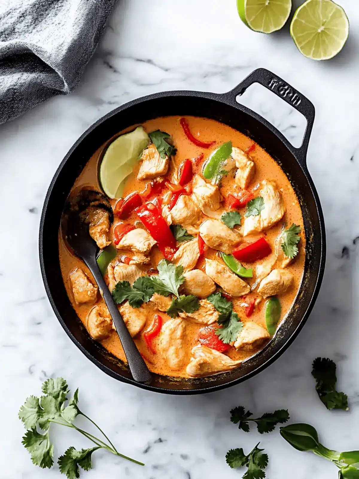 Savory Thai Chicken Coconut Curry Ready in 30 Minutes! 3 Thai Chicken Coconut Curry