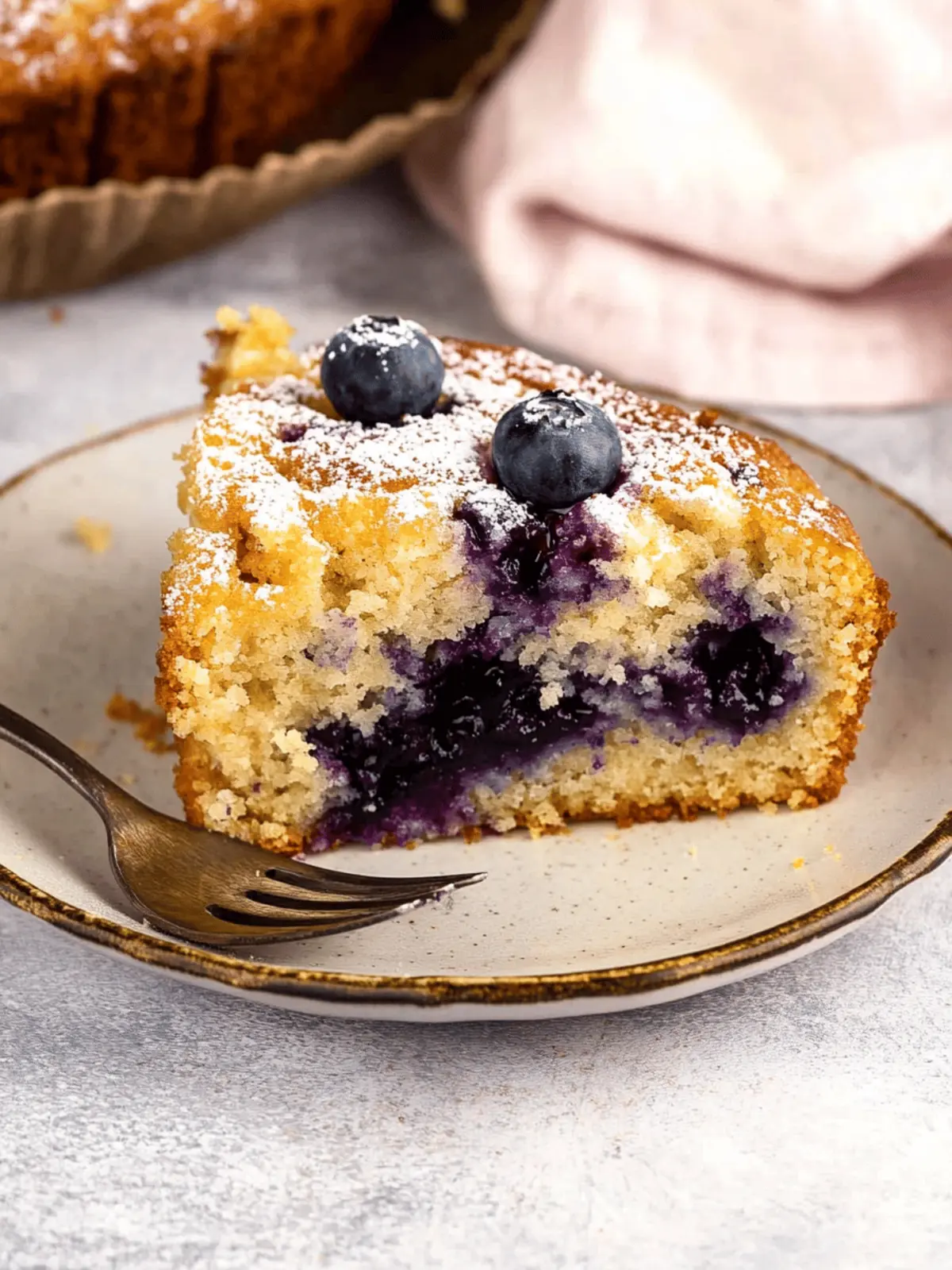Moist Blueberry Coffee Cake with Tangy Lemon Glaze 3 Blueberry Coffee Cake