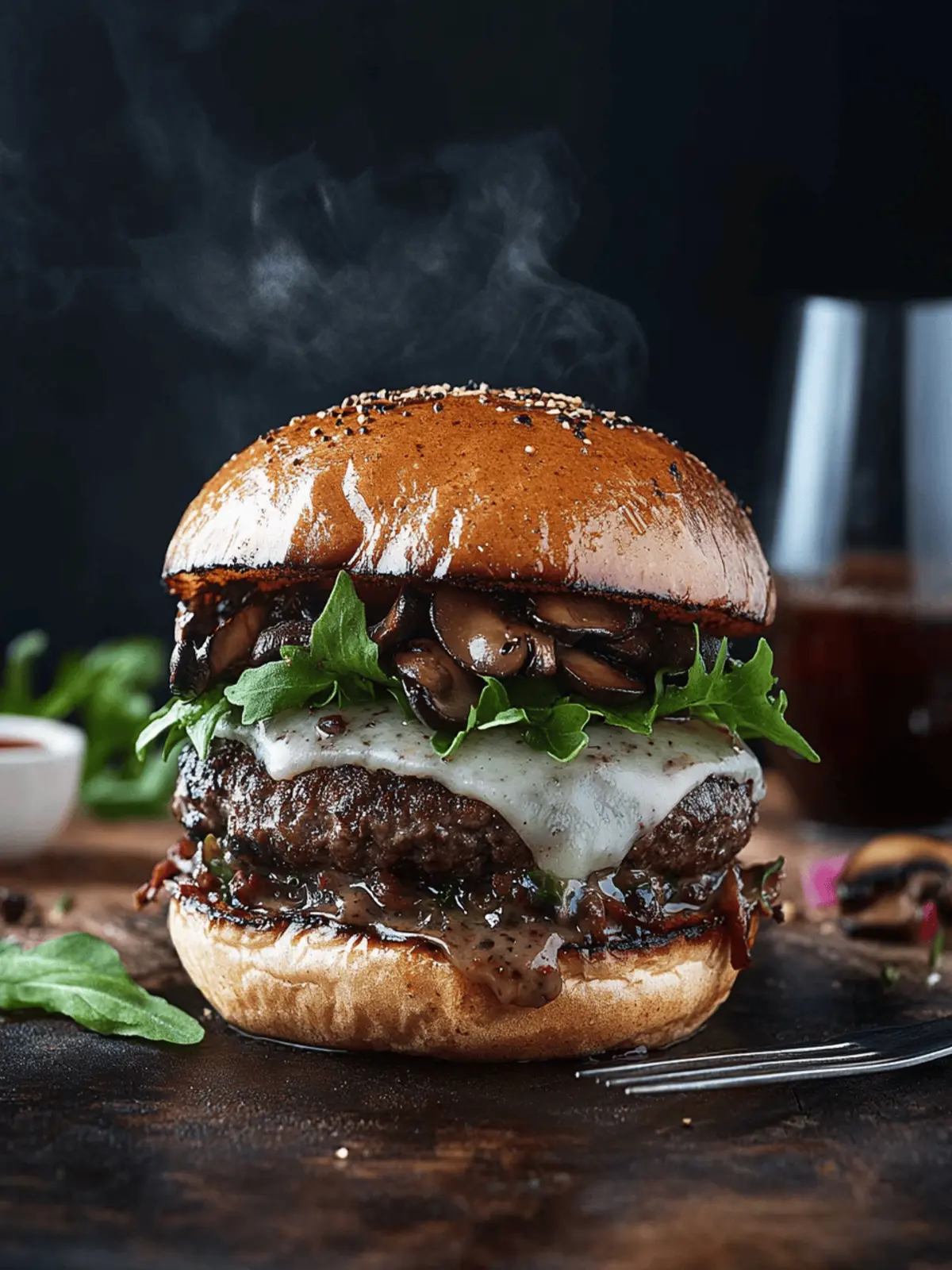 Gourmet Burger with Wild Mushrooms That Will Wow Your Guests 3 Gourmet Burger with Wild Mushrooms