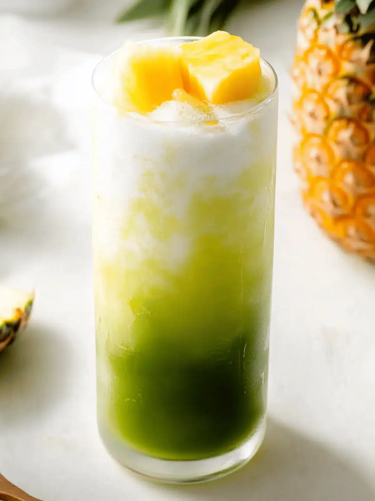 Create Your Own Matcha Pineapple Drink Starbucks Inspired Delight 4 Matcha Pineapple Drink (Starbucks Inspired)
