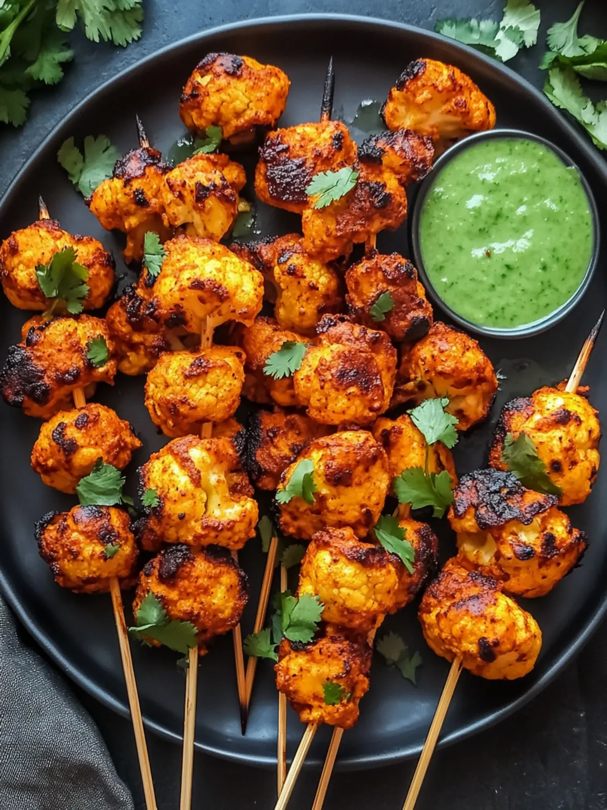 Savor Tandoori Gobi Tikka: Irresistible Cauliflower Perfection 2 Savor Tandoori Gobi Tikka: Irresistible Cauliflower Skewers