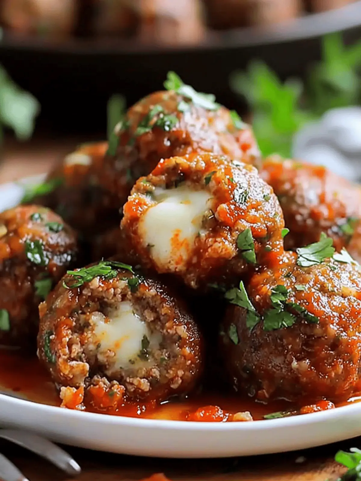 Ultimate Mozzarella Stuffed Meatballs for Cozy Dinners 3 Mozzarella Stuffed Meatballs