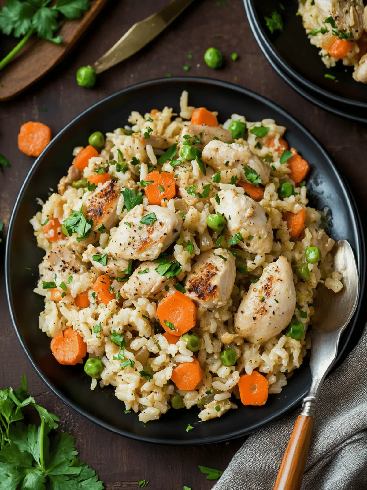 One Pan Creamy Chicken and Rice for Cozy Family Dinners 2 One Pan Creamy Chicken and Rice