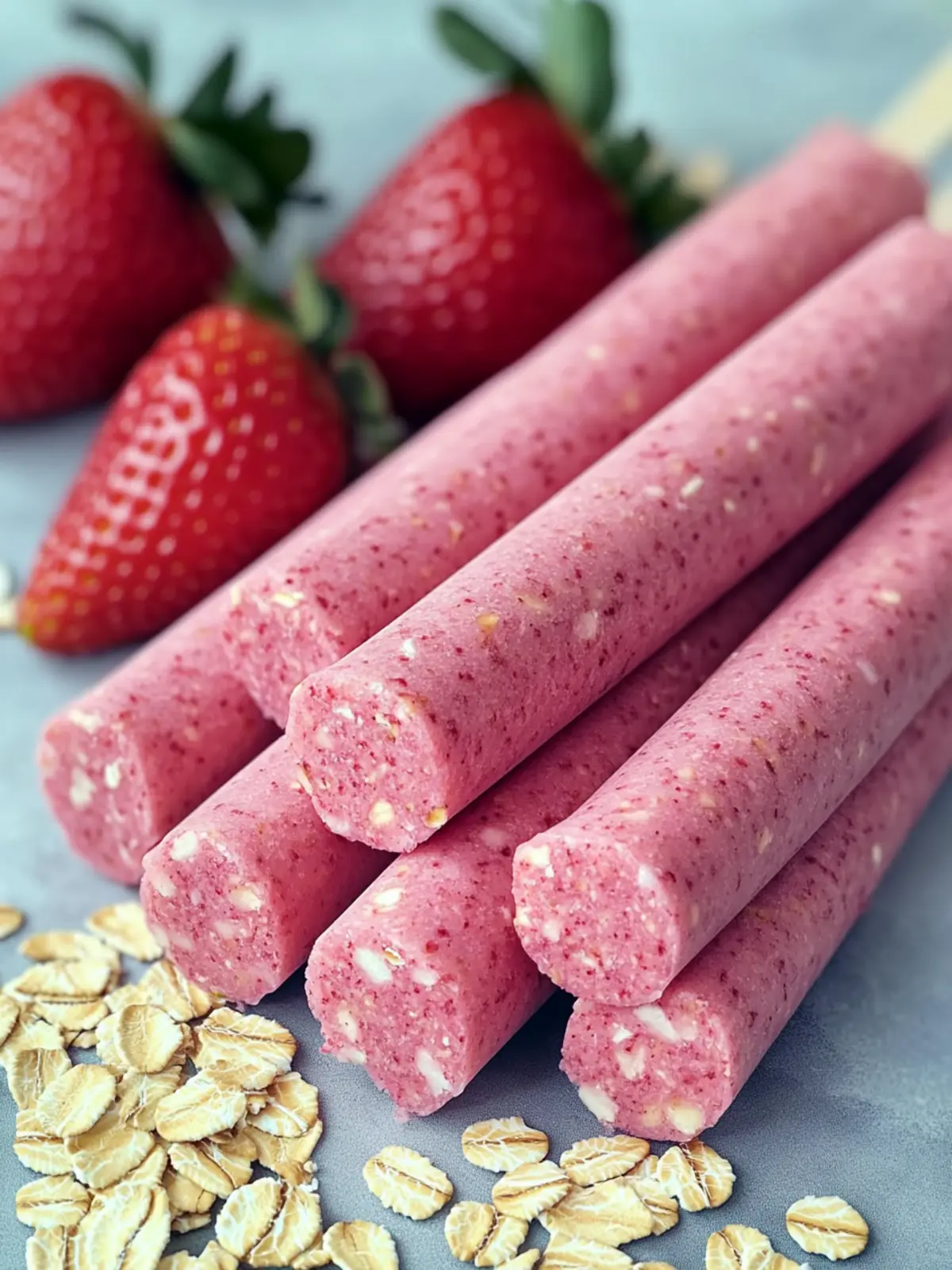 DIY Strawberry Oat Smoothie Sticks Recipe for Dogs They'll Love 3 Strawberry Oat Smoothie Sticks Recipe for Dogs