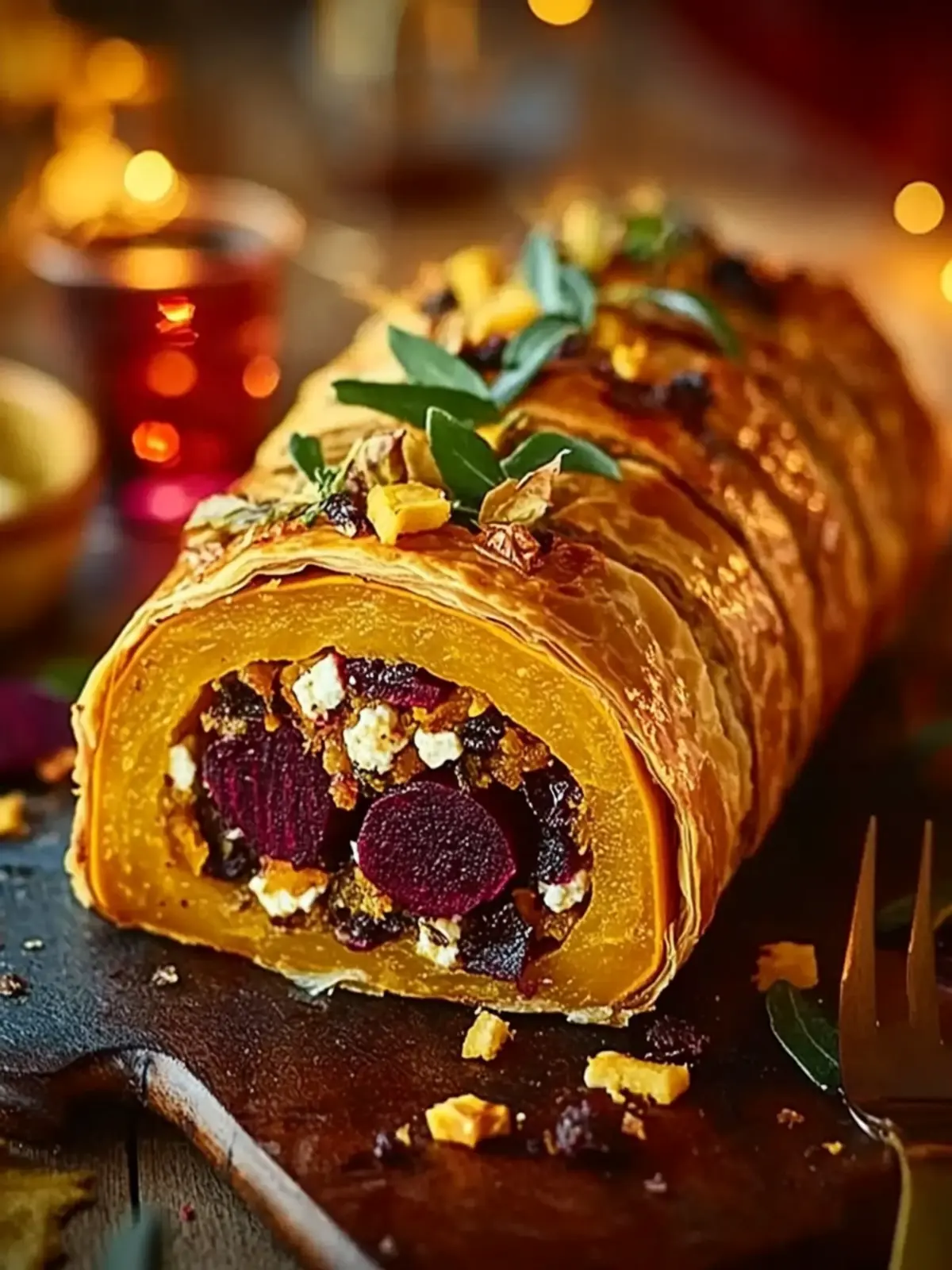 Spiced Squash, Feta & Beetroot Wellington: Festive Flavor Delight 2 Spiced squash, feta & beetroot wellington