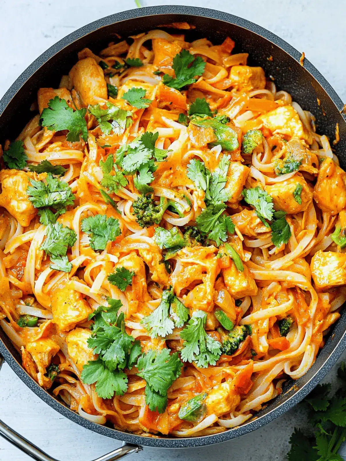 Coconut Curry Chicken and Rice Noodles for Quick Thai Bliss 2 Coconut Curry Chicken and Rice Noodles