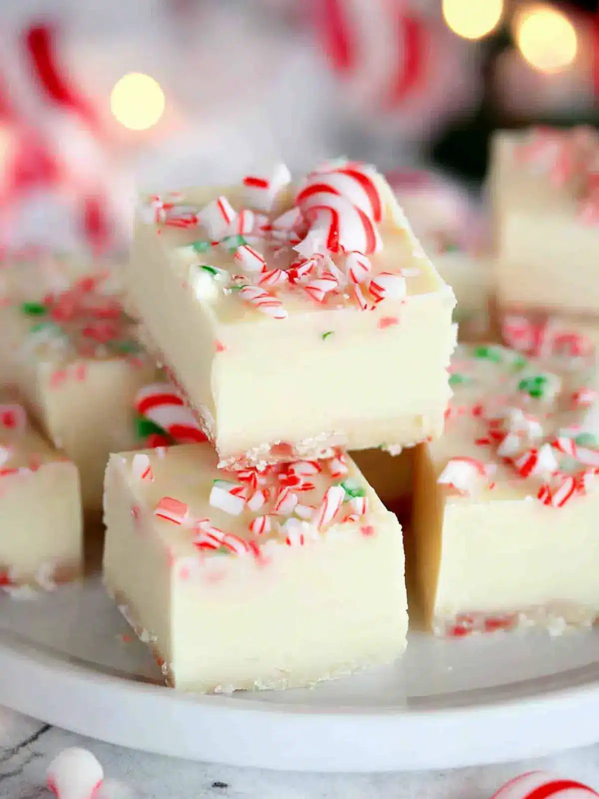 Dreamy White Chocolate Candy Cane Fudge for Festive Giving 3 White Chocolate Candy Cane Fudge