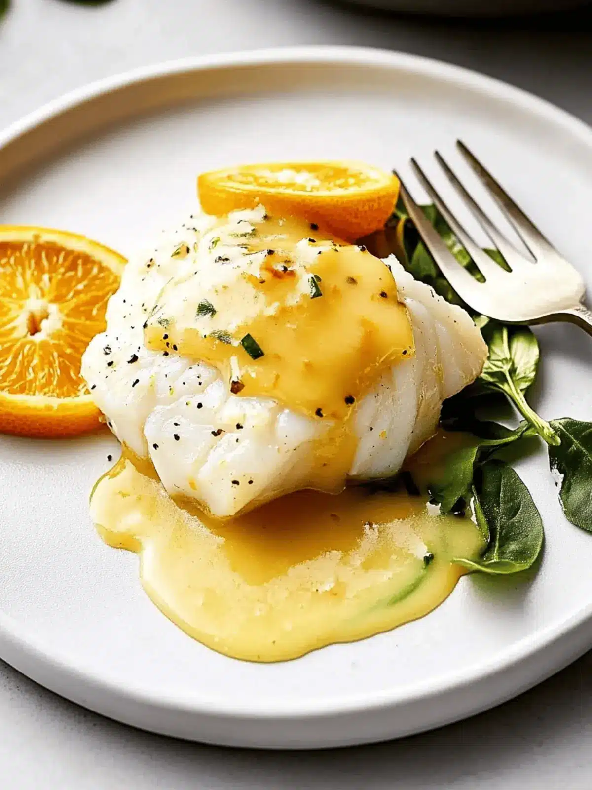 Baked Cod with Orange Beurre Blanc: A Simple Elegant Delight 4 Baked Cod with Orange Beurre Blanc