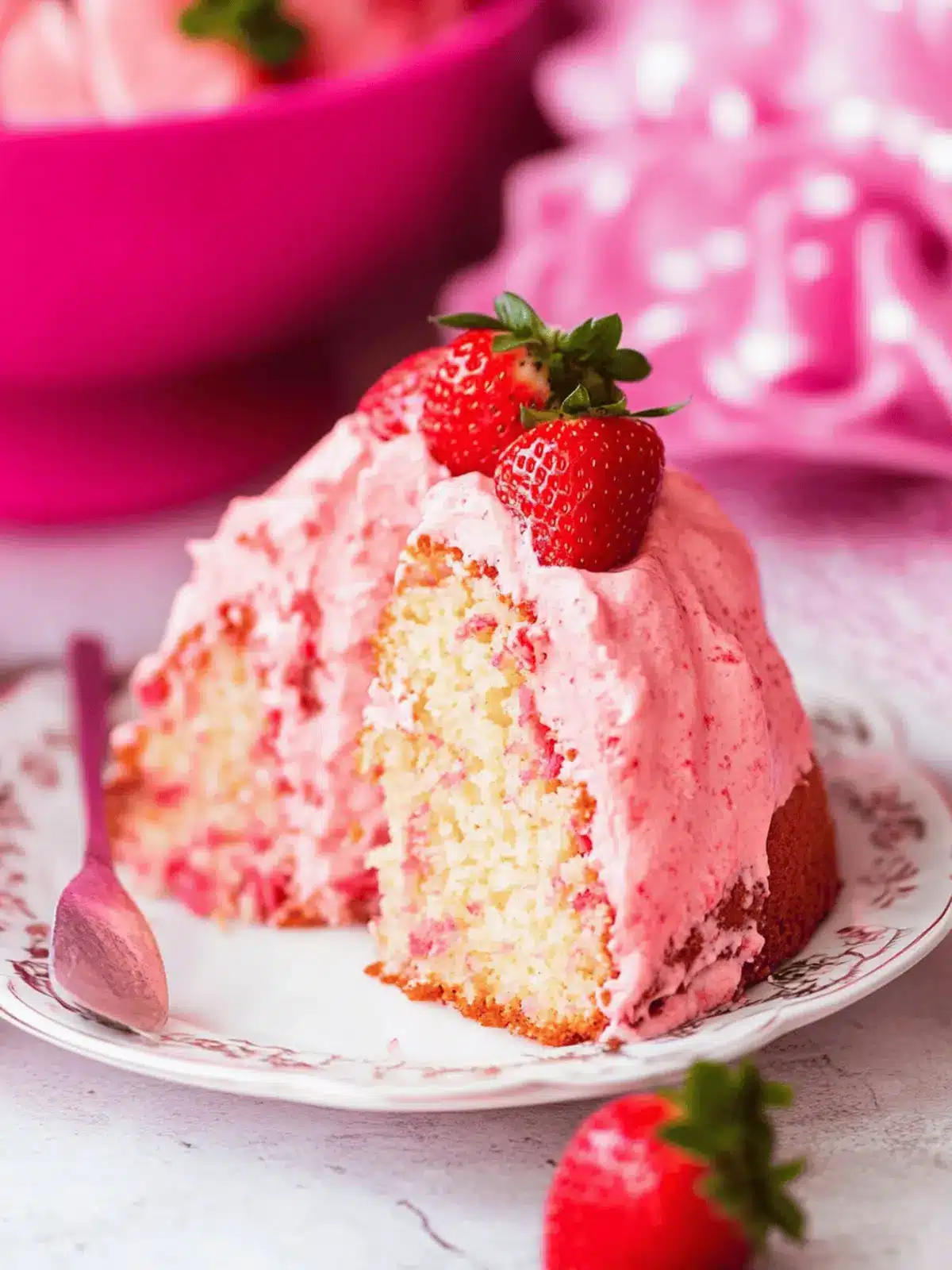 Decadent Strawberry Bundt Cake That s Easy and Irresistible 4 Strawberry Bundt Cake