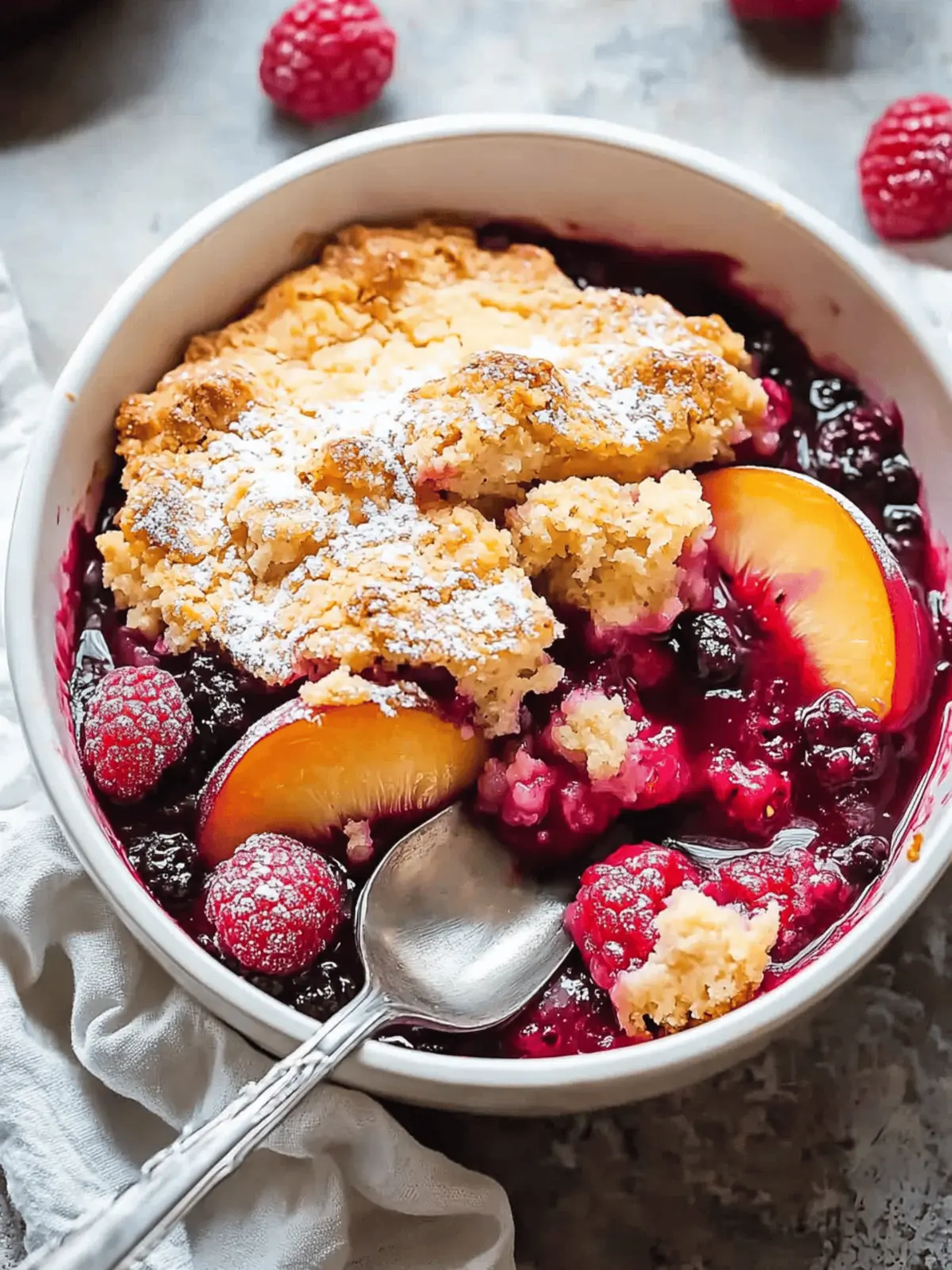 Irresistible Easy Peach and Raspberry Cobbler Recipe for Summer 3 Easy Peach and Raspberry Cobbler