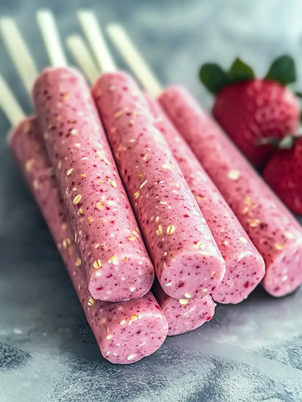 DIY Strawberry Oat Smoothie Sticks Recipe for Dogs They'll Love 4 Strawberry Oat Smoothie Sticks Recipe for Dogs