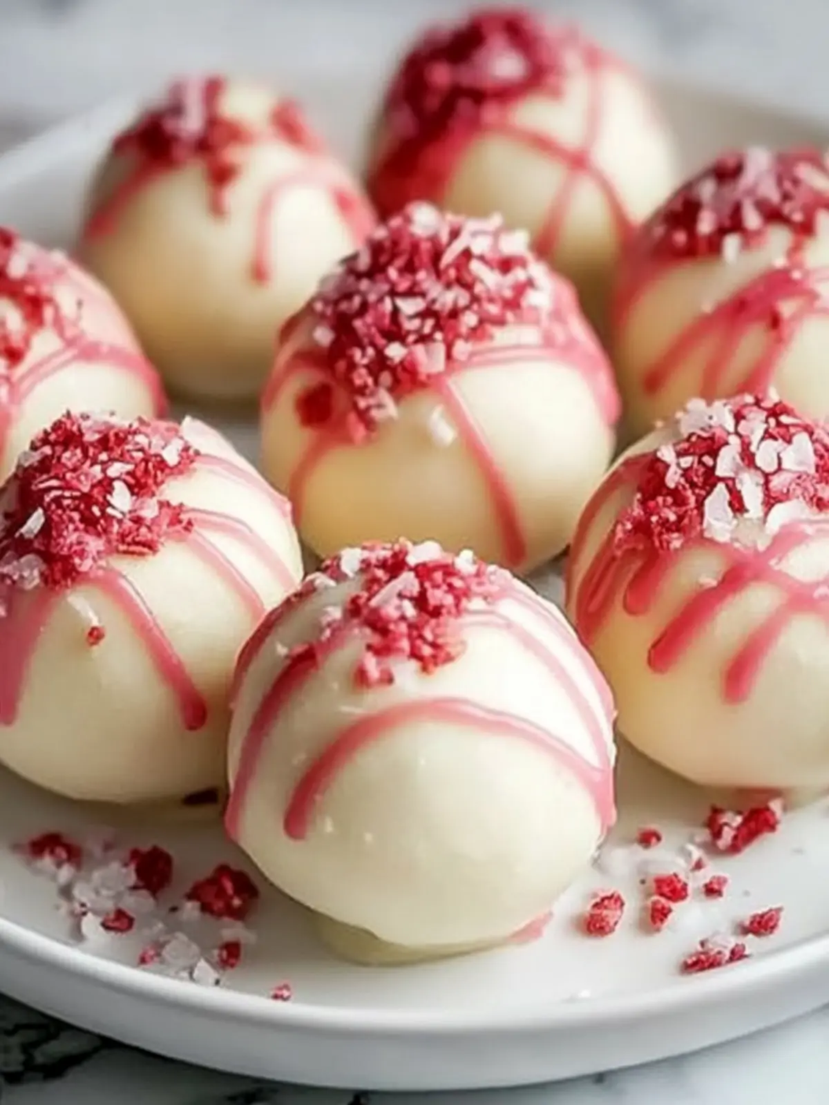 Delicious No-Bake Strawberry Cheesecake Truffle Balls Recipe 2 Strawberry Cheesecake Truffle Balls