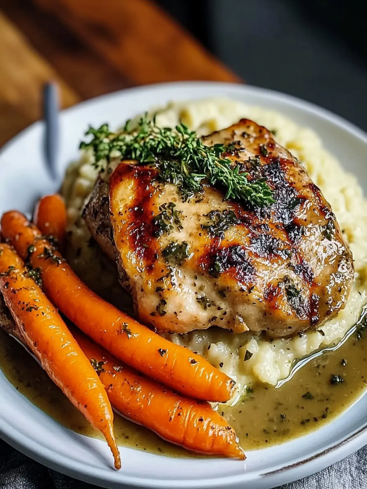 Garlic Herb Chicken & Carrot Plate: Simple, Healthy Delight 3 Garlic Herb Chicken & Carrot Plate