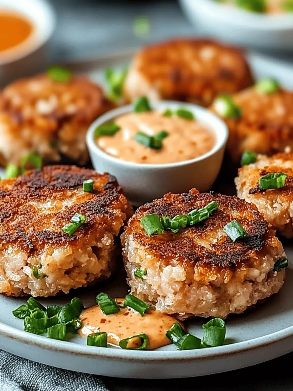 Asian Tuna Cakes with Spicy Mayo: Delightfully Easy & Gluten-Free 4 Asian Tuna Cakes with Spicy Mayo: A Flavorful Delight!