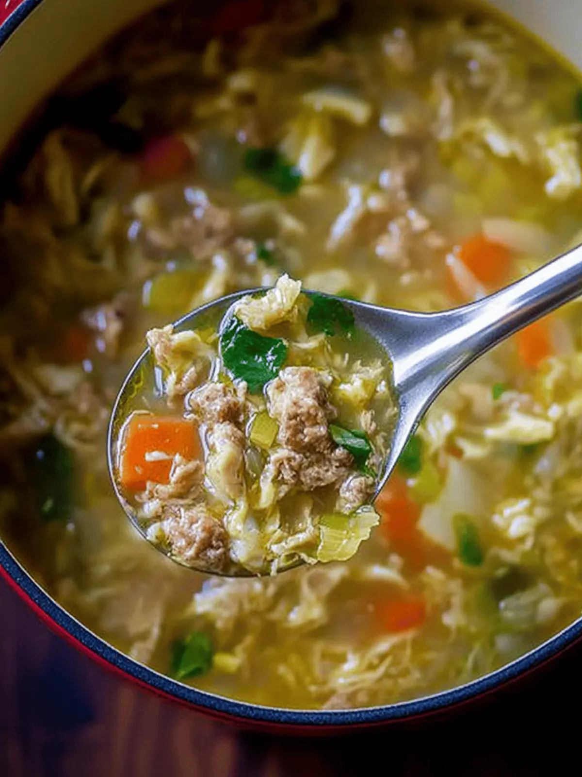 Savory Egg Roll Soup Ready in 30 Minutes or Less 3 Egg Roll Soup