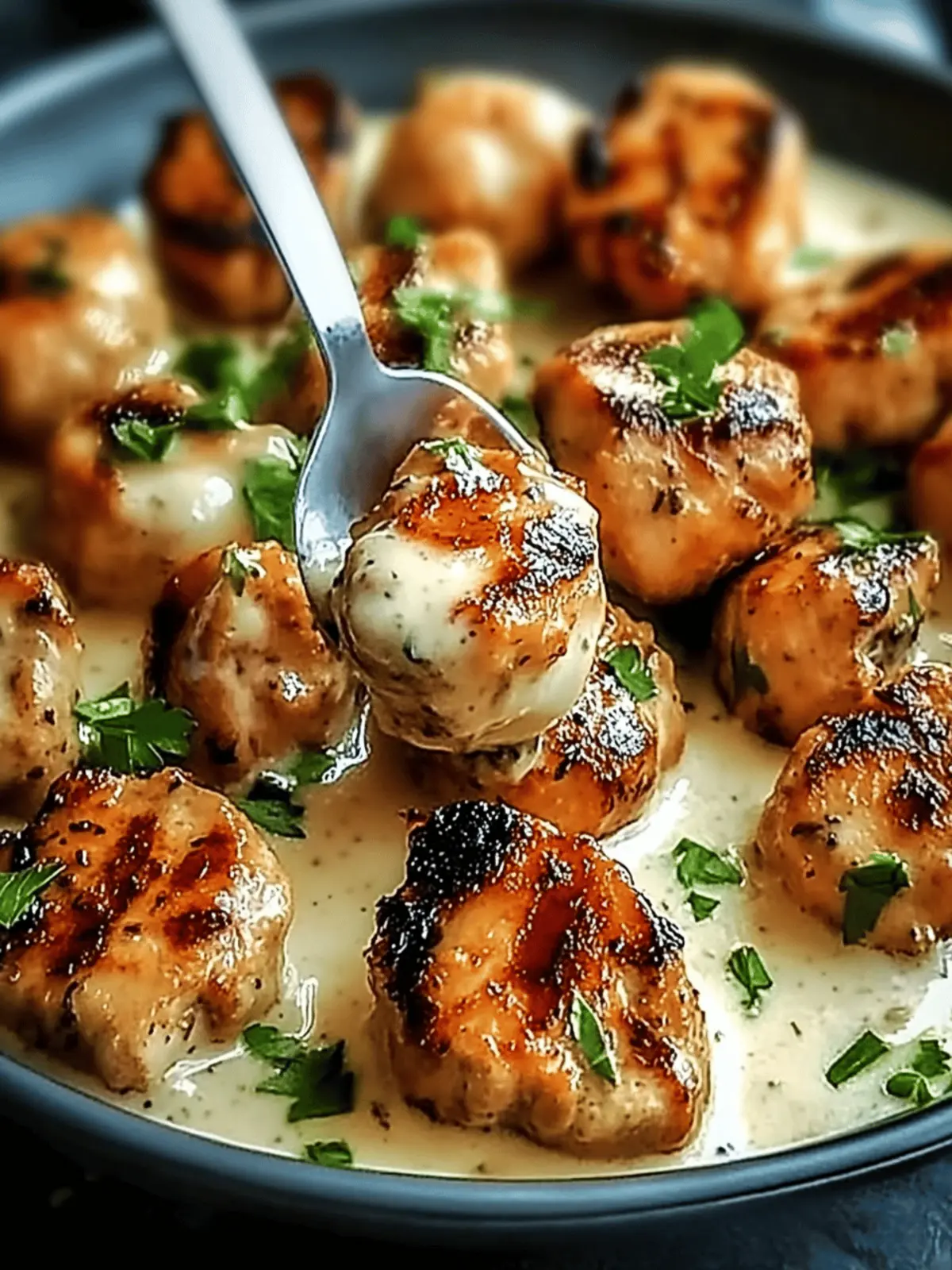 Creamy Garlic Sauce with Grilled Chicken Bites for Cozy Nights 2 Creamy Garlic Sauce with Grilled Chicken Bites