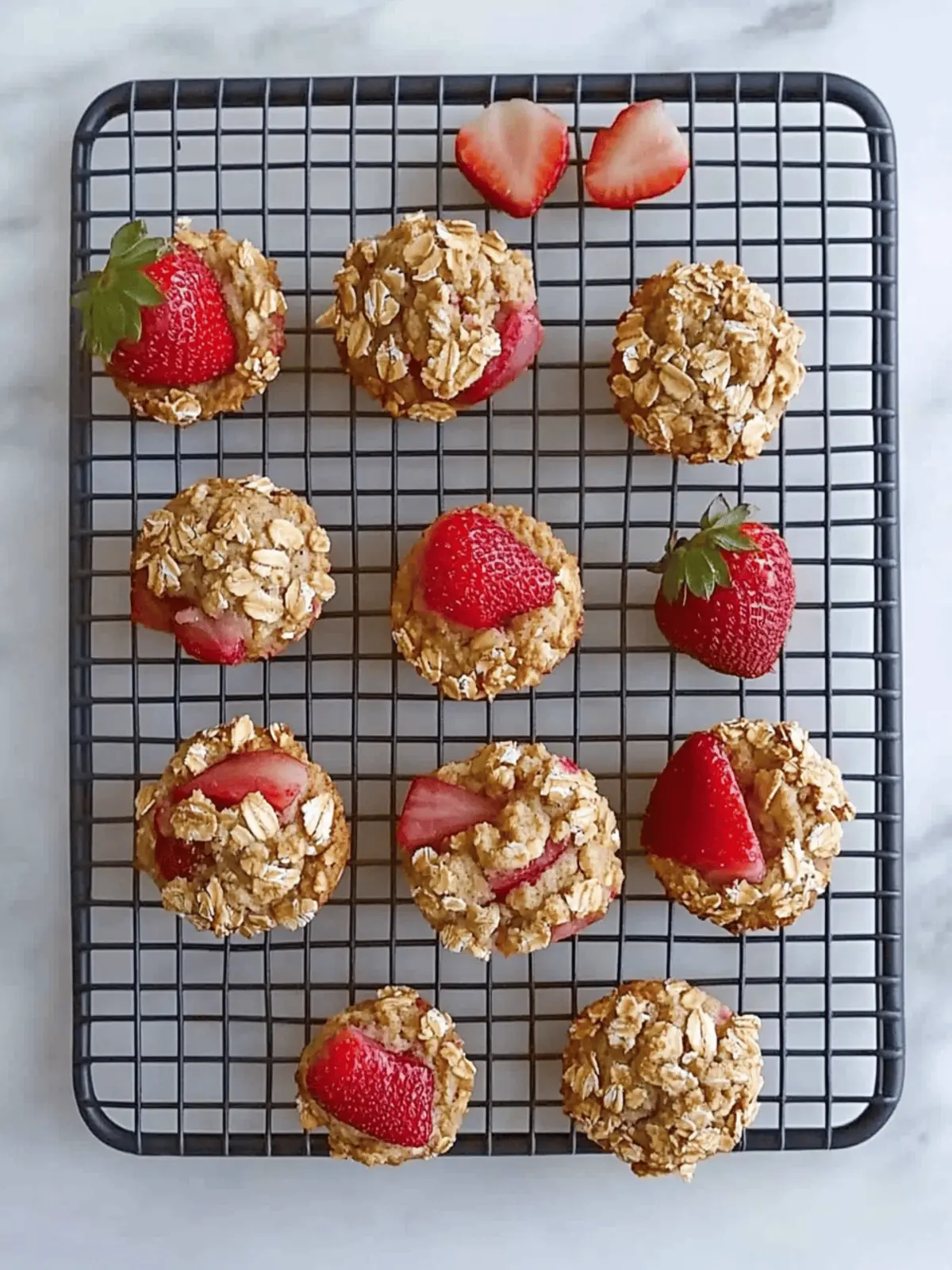 Irresistible Strawberry Rhubarb Baked Oatmeal Muffins You ll Love 3 Strawberry Rhubarb Baked Oatmeal Muffins
