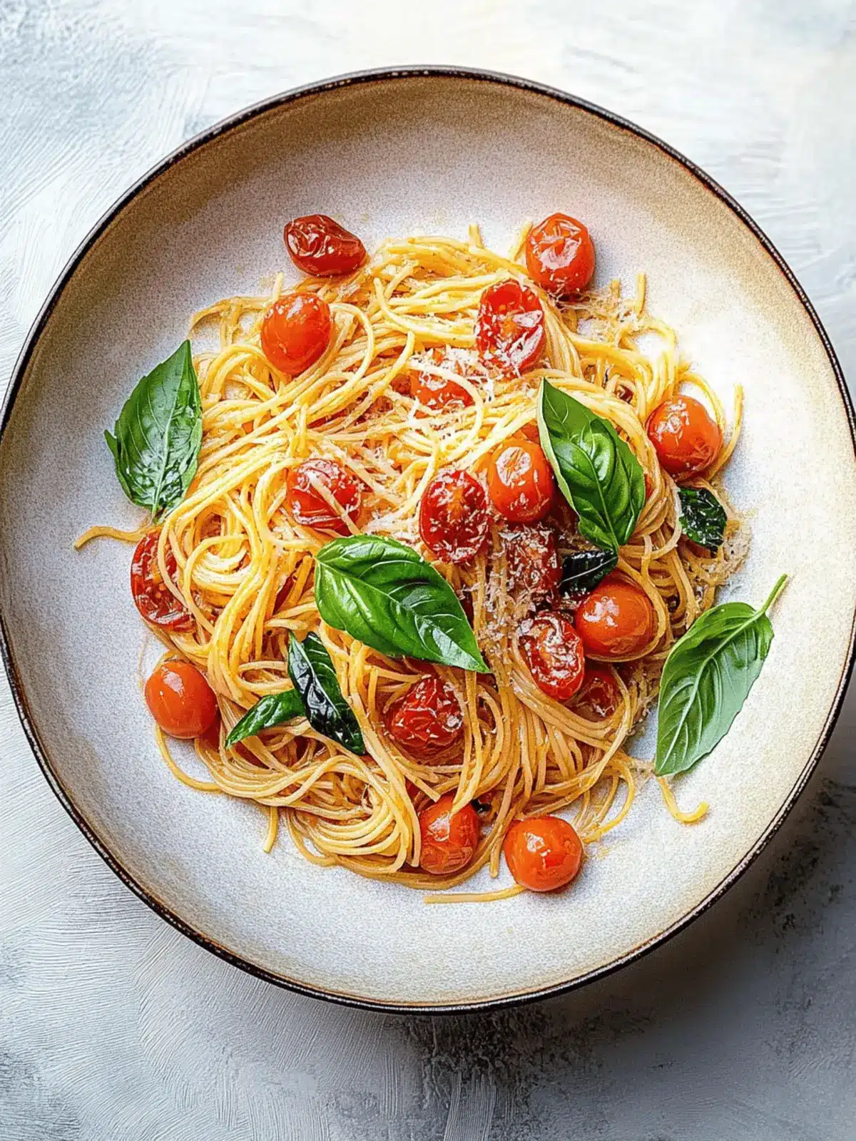 Savory Cherry Tomato and Basil Pasta in Under 20 Minutes 3 Cherry tomato and basil pasta