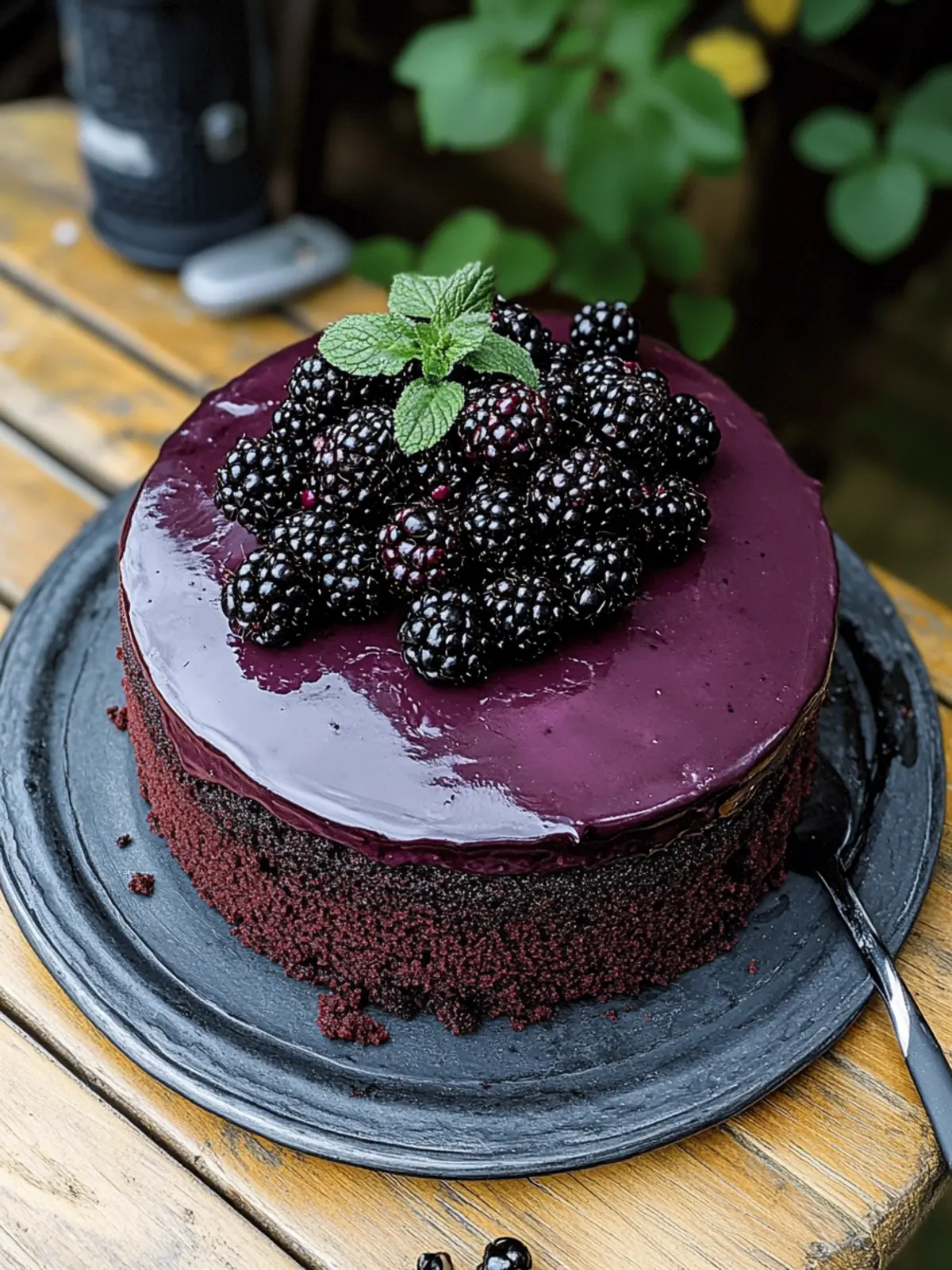 Decadent Blackberry Velvet Gothic Cake for Unforgettable Celebrations 4 Blackberry Velvet Gothic Cake