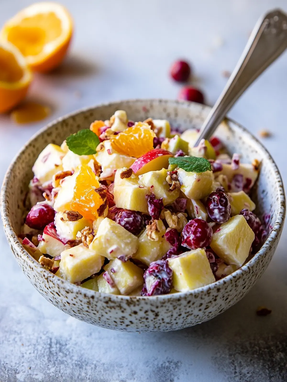 Cranberry Orange Apple Salad That Will Brighten Your Day 3 Cranberry Orange Apple Salad