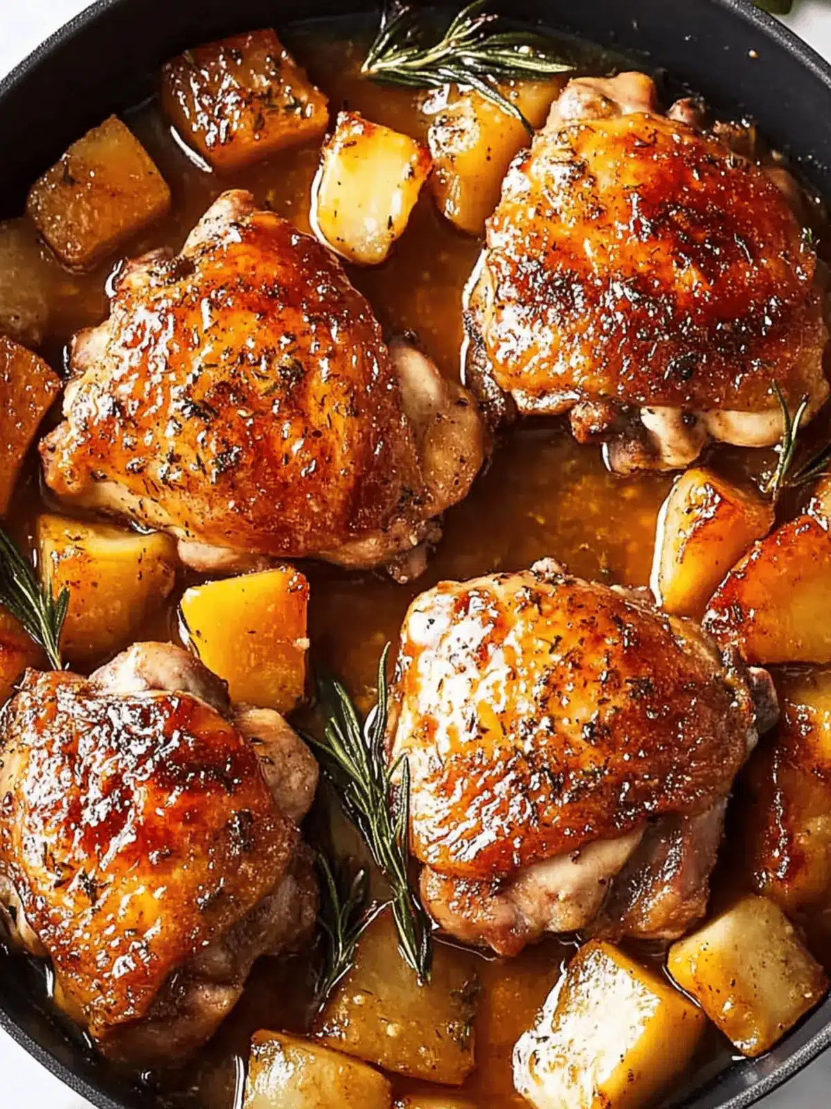 Cider Glazed Chicken Thighs: Cozy Fall Flavor in One Pot 4 Cider Glazed Chicken Thighs