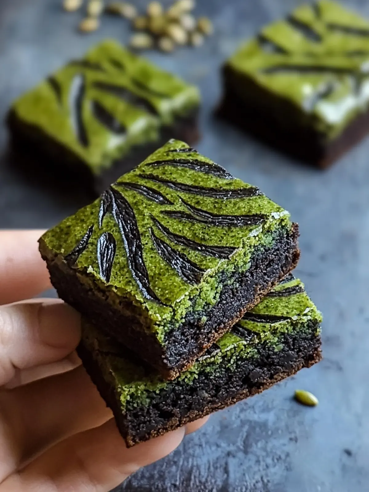 Chewy Black Sesame Matcha Brownies: A Unique Nutty Delight 2 Chewy Black Sesame Matcha Brownies