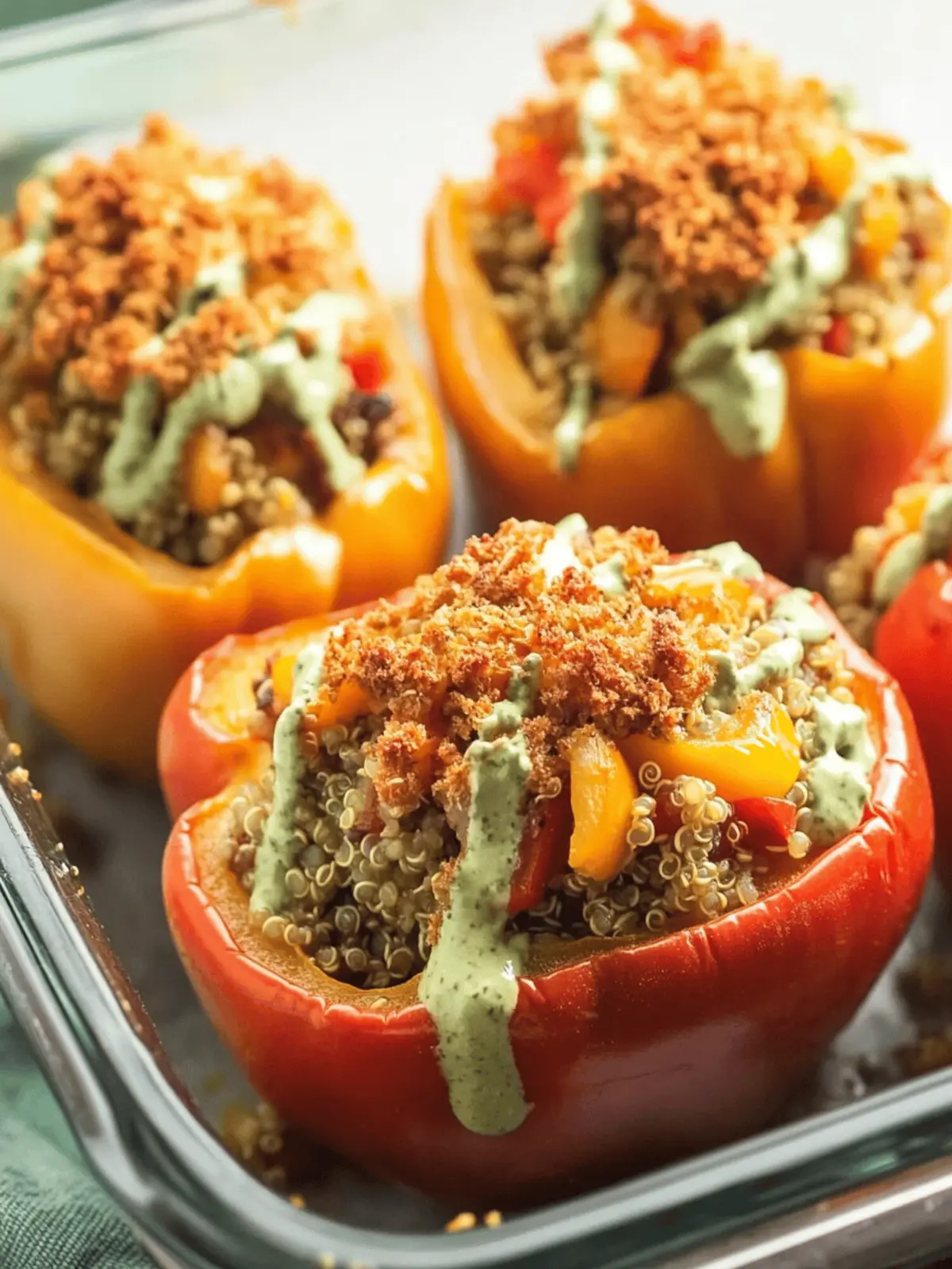 Savory Veggie Quinoa Stuffed Peppers for a Wholesome Meal 3 Veggie Quinoa Stuffed Peppers