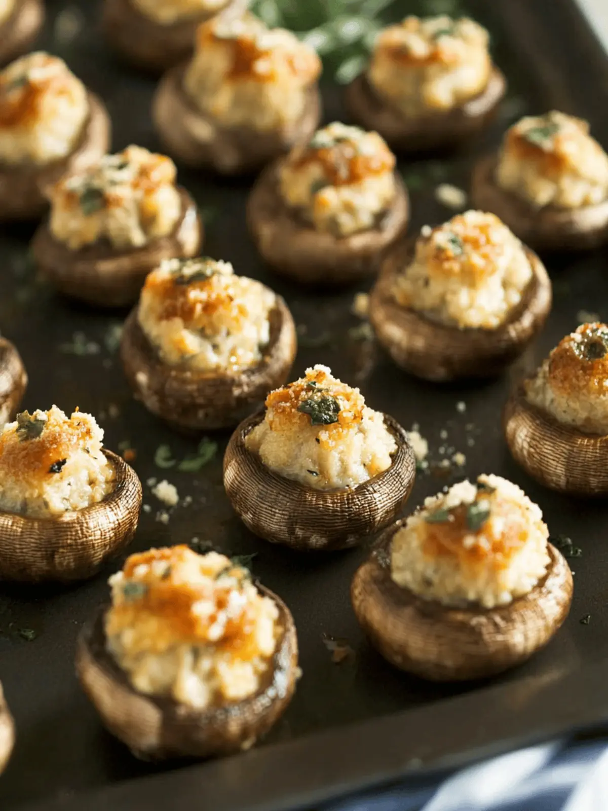 Savory Stuffed Mushrooms - Your Go-To Party Delight 2 Stuffed Mushrooms