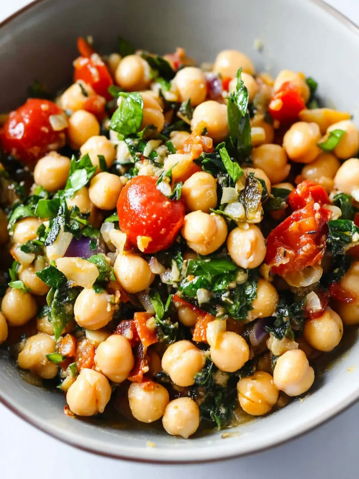 One-Pan Mediterranean Chickpea Dinner Ready in 15 Minutes 4 One-Pan Mediterranean Chickpea Dinner