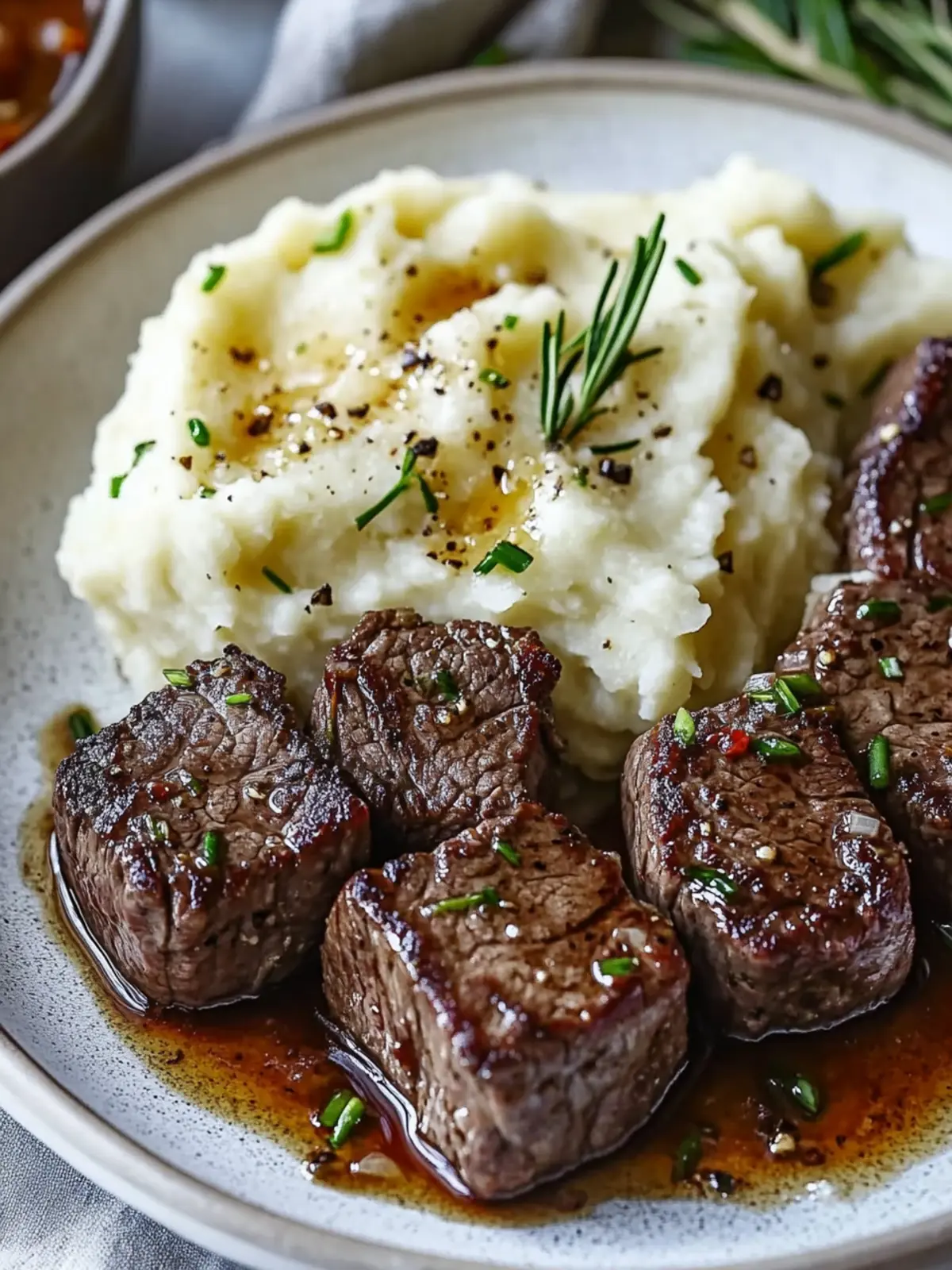 Garlic Butter Steak Bites and Mash for Ultimate Comfort Food 3 Garlic Butter Steak Bites and Mash